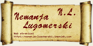 Nemanja Lugomerski vizit kartica